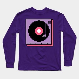 8-Bit Record Player Long Sleeve T-Shirt